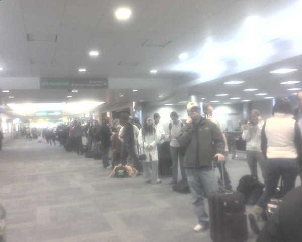 And the line goes on and on