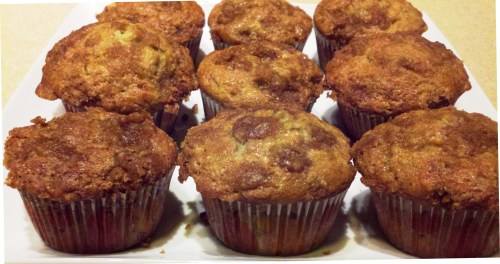 banana crumb muffins