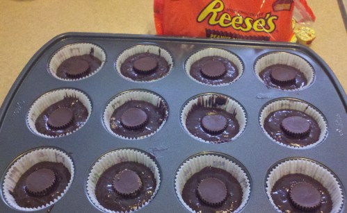 reeses in your cupcakes