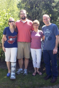 my family near the cleveland art museum rembrandt exhibit