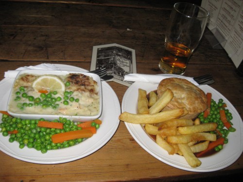 food at Ye Olde Cheshire Cheese