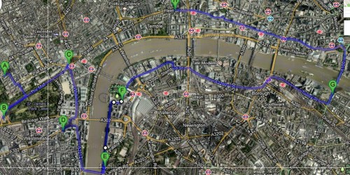 london day one route