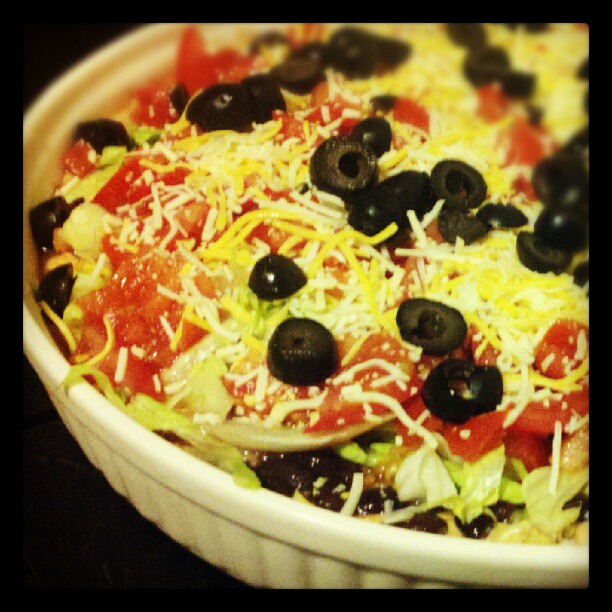 low fat taco dip appetizer