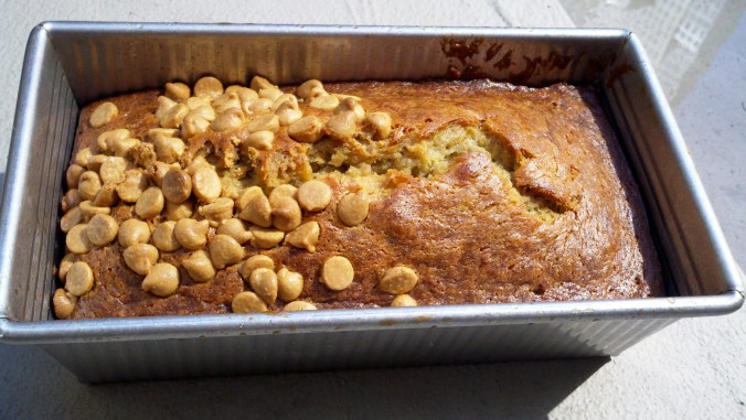 best banana bread - with peanut butter chips