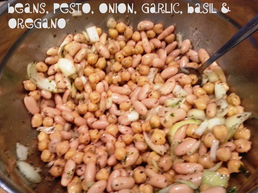 labeled 2 bean mixture