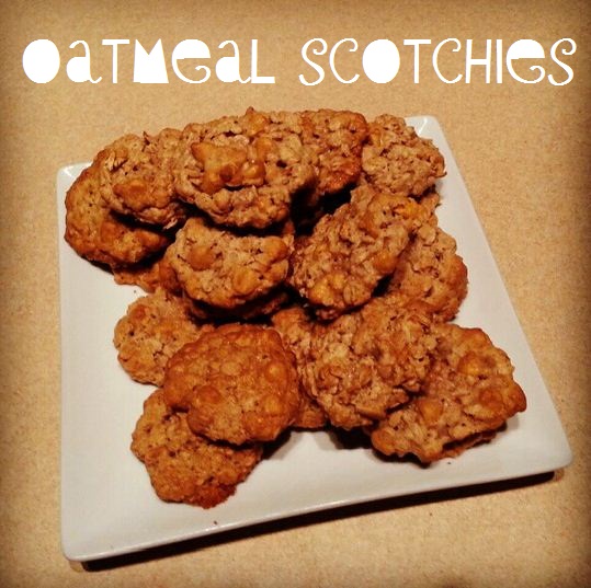 butterscotch oatmeal cookies