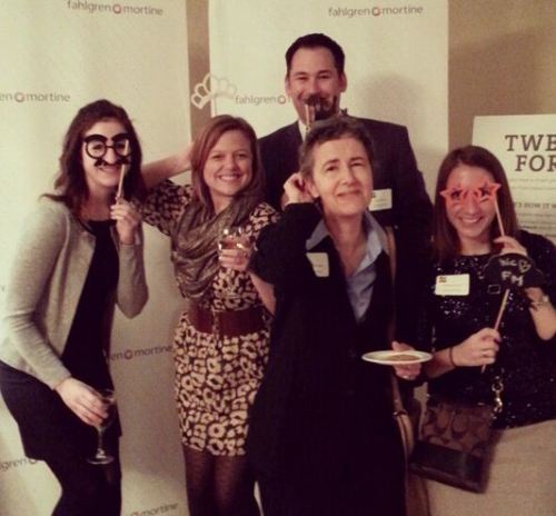 Coworkers Goofing Off At Our Photo Booth at the Awards