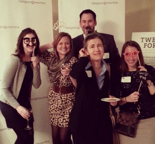 Coworkers Goofing Off At Our Photo Booth at the Awards
