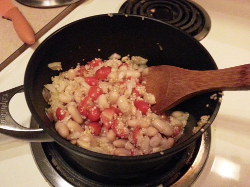 zucchini mixing filling