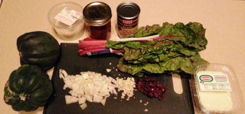 ingredients vegetarian stuffed acorn squash