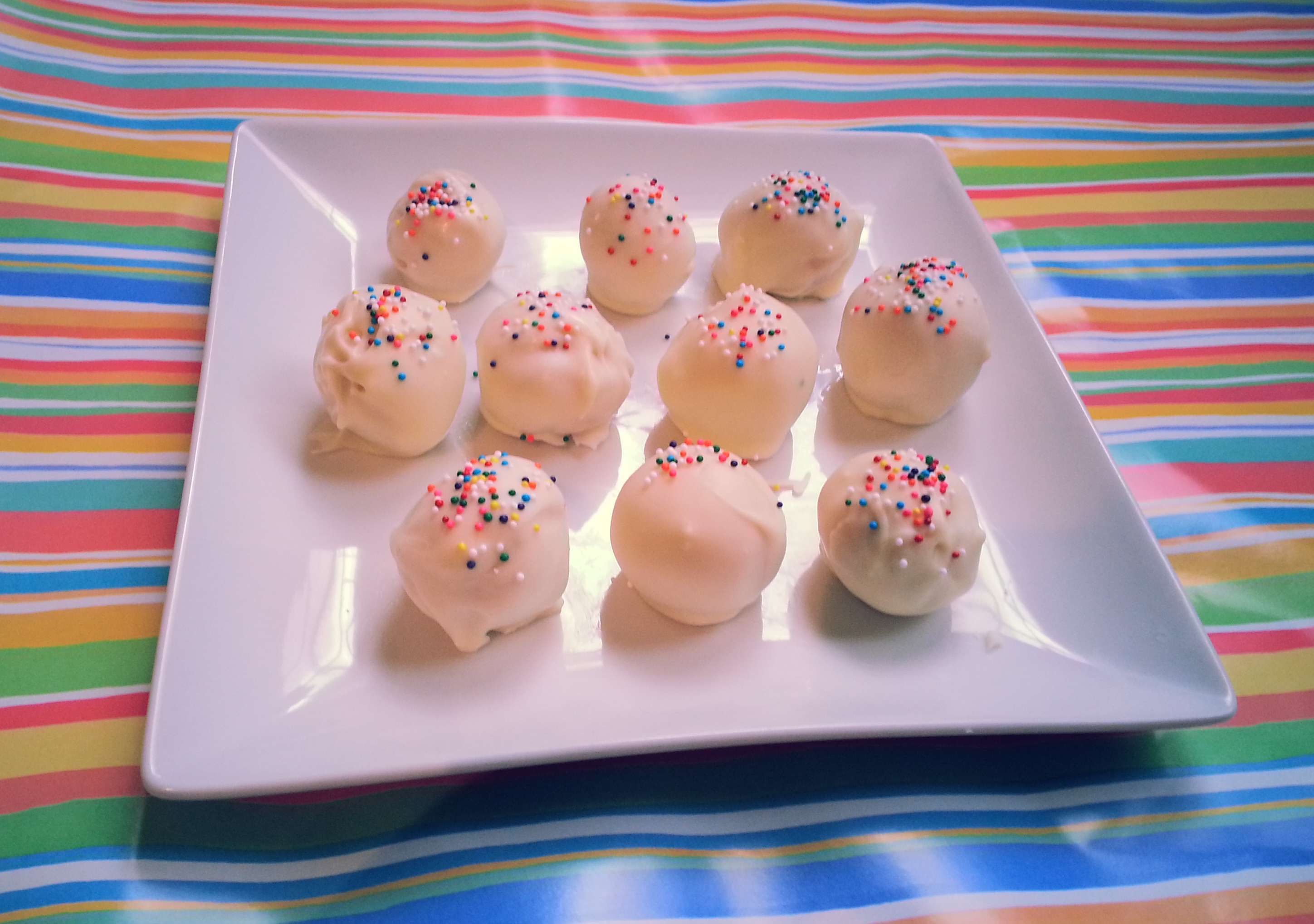 birthday cake truffles