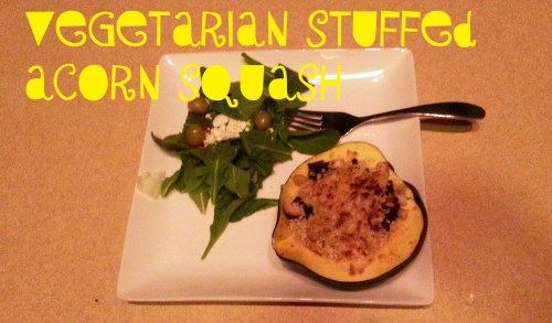 vegetarian stuffed acorn squash