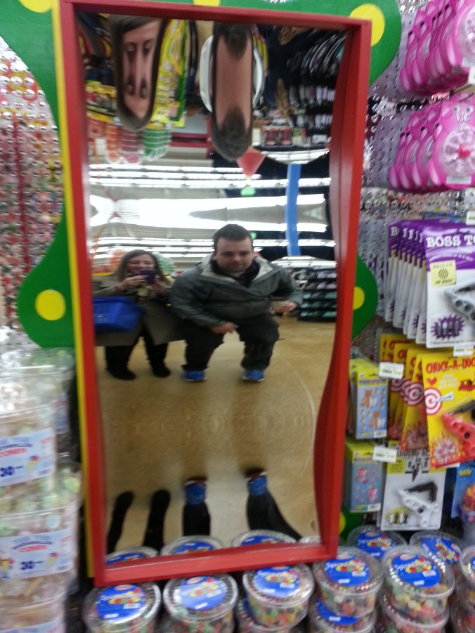 funhouse mirror in jungle jims