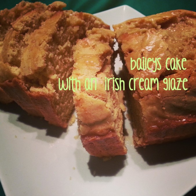 baileys cake with an irish cream glaze