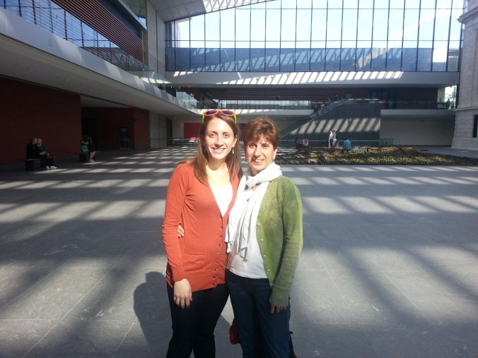 Inside the Atrium at the Art Museum