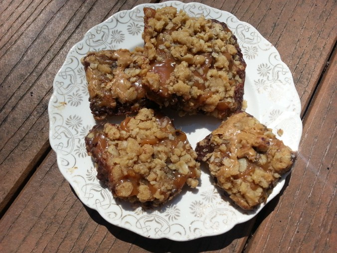 cut into bars when cool