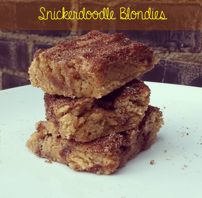 snickerdoodle blondies