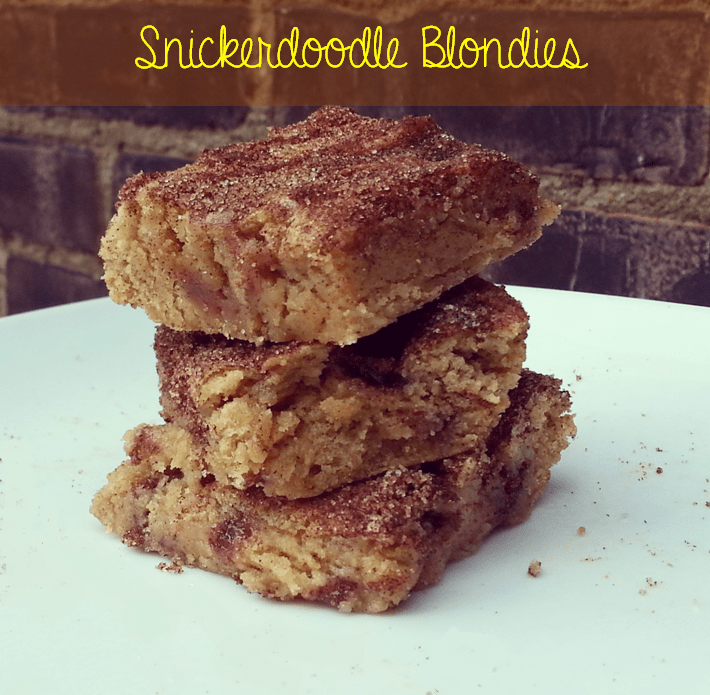 snickerdoodle blondies