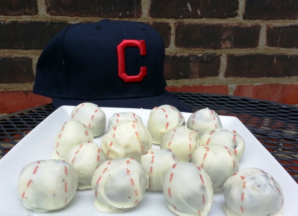 baseball cookies and cream truffles