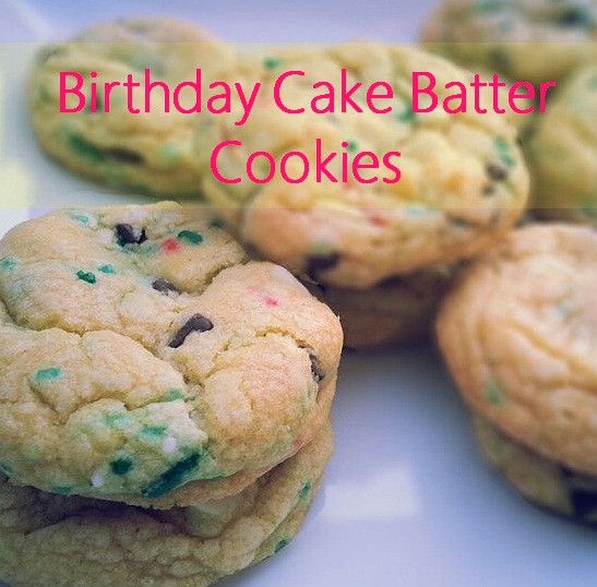 birthday cake batter cookies