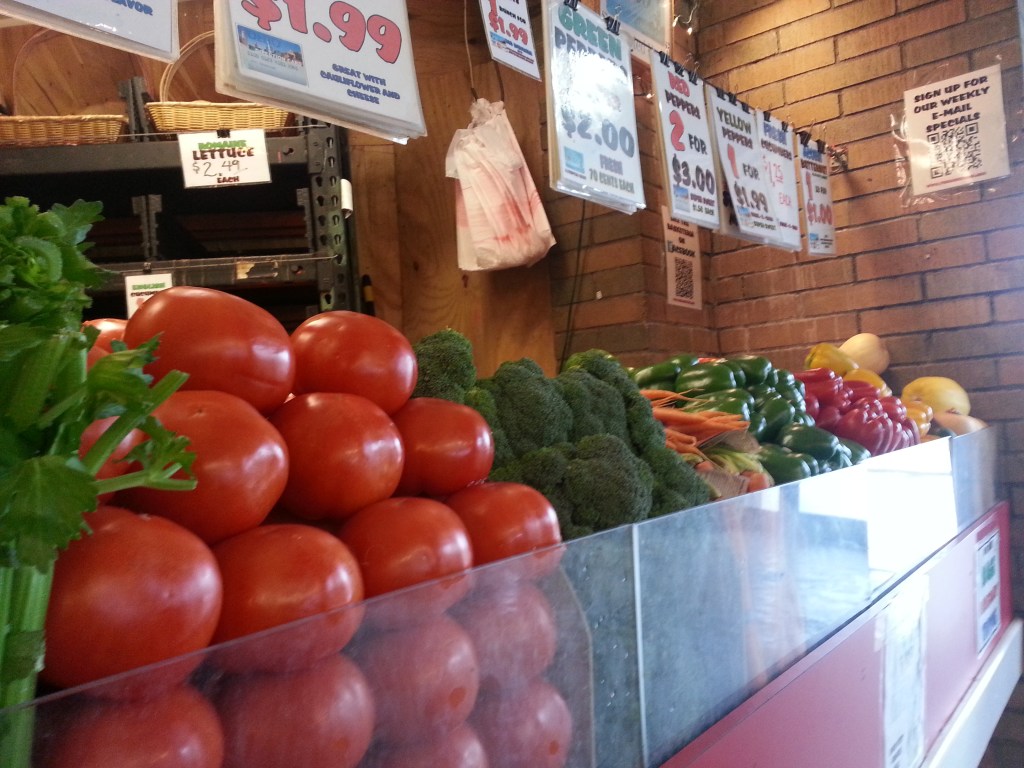 my fave produce stand at the market. B and I typically buy 90% of everything we need for the week there.