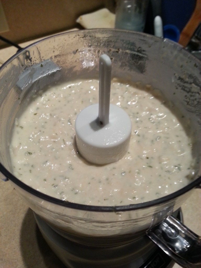 5 ingredient garlicky white bean dip