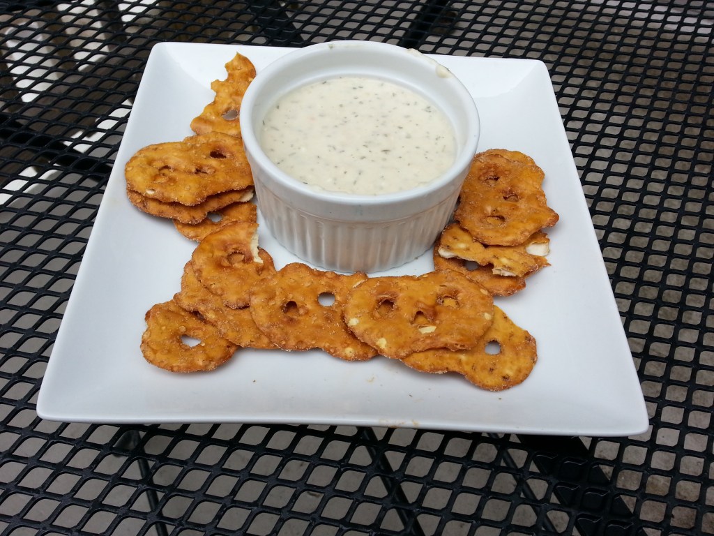 5 ingredient garlicky white bean dip