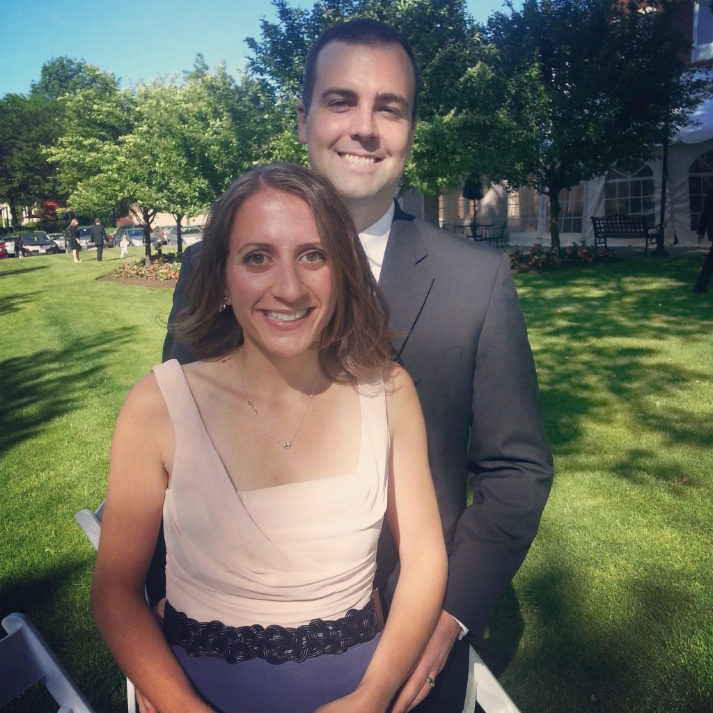 B and me at the outdoor ceremony