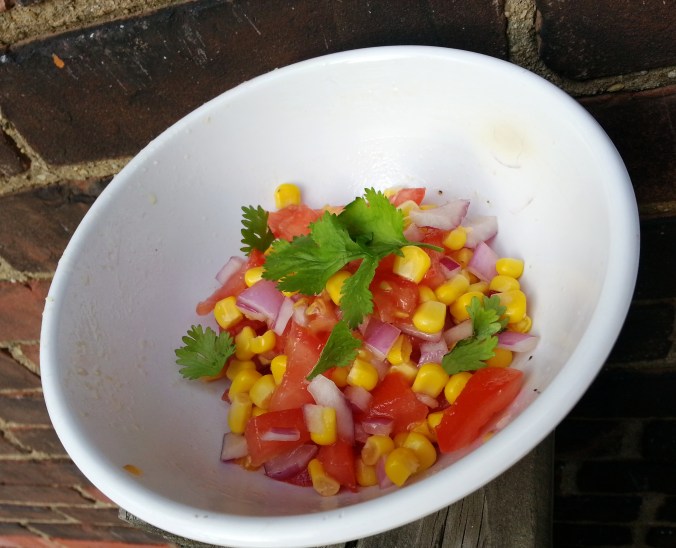 tomato corn onion cilantro salsa