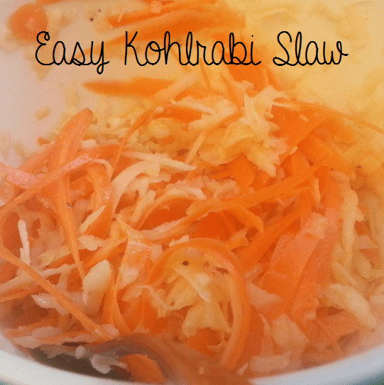 easy kohlrabi slaw  {i crashed the web}