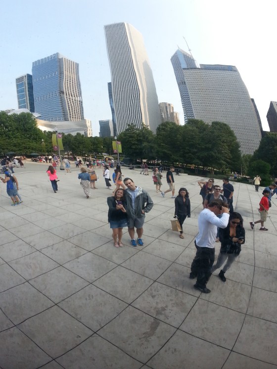 B and me in the bean!