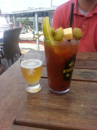 Benelux Bloody Mary and beer chaser. Yum!