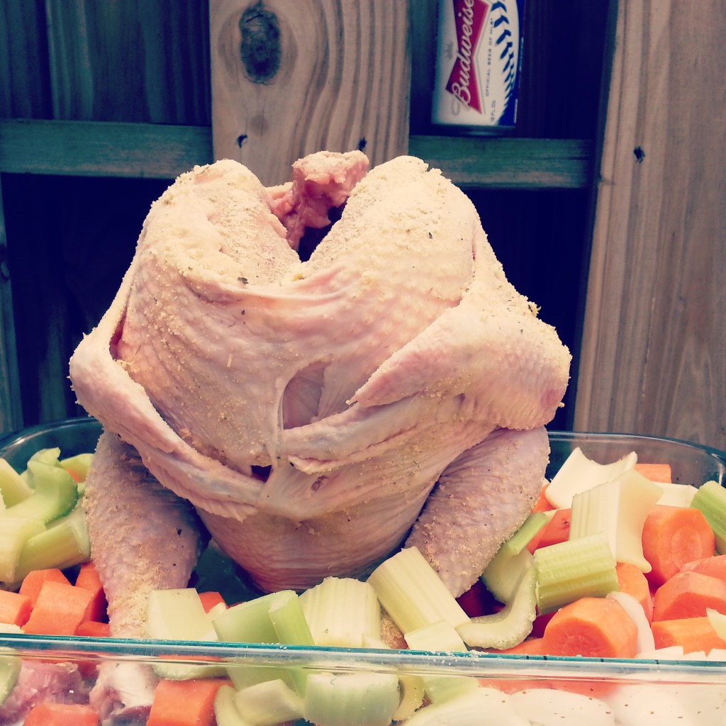 raw beer can chicken