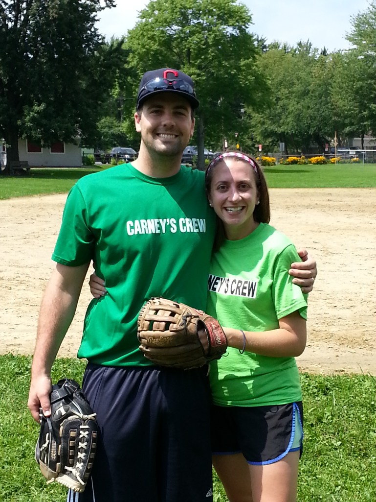 B and I have a very similar picture from the softball game two years ago. <3