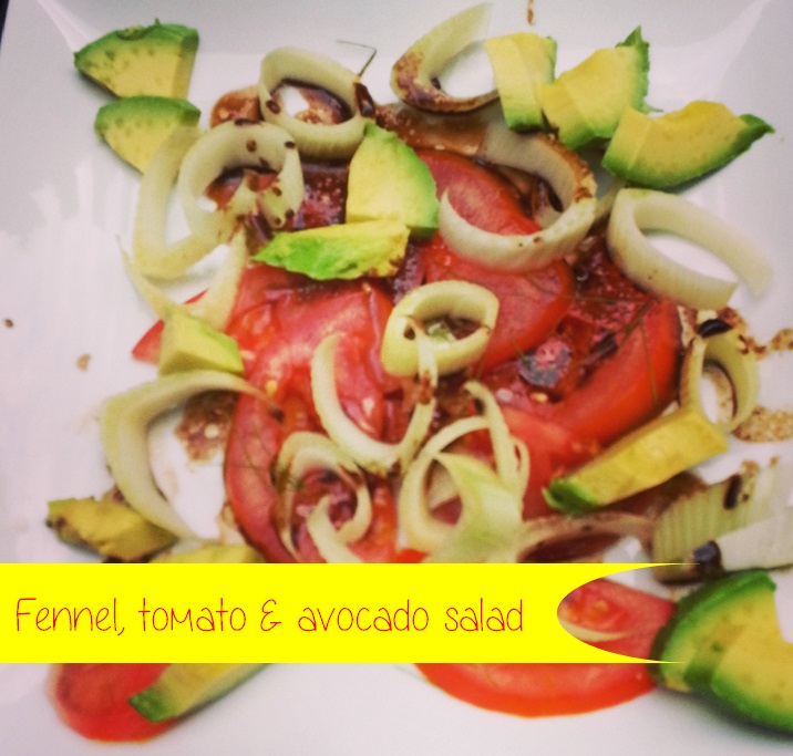 fennel tomato and avocado salad {i crashed the web}