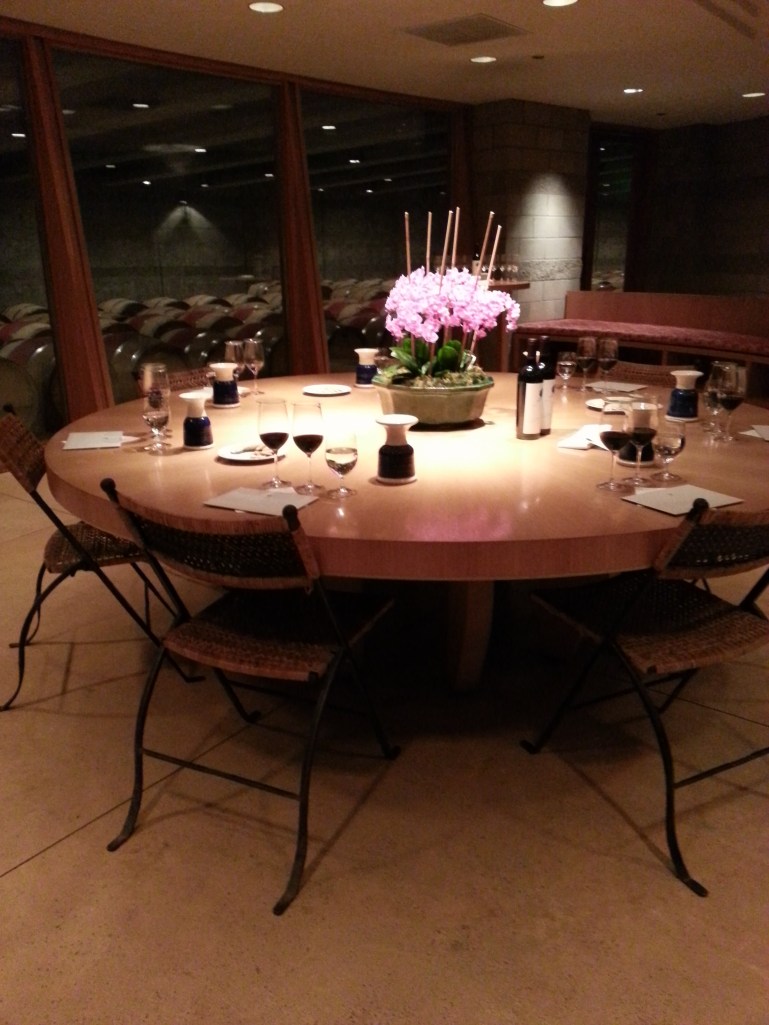 After our tour, we were greeted with this table for our tasting. Beautiful!