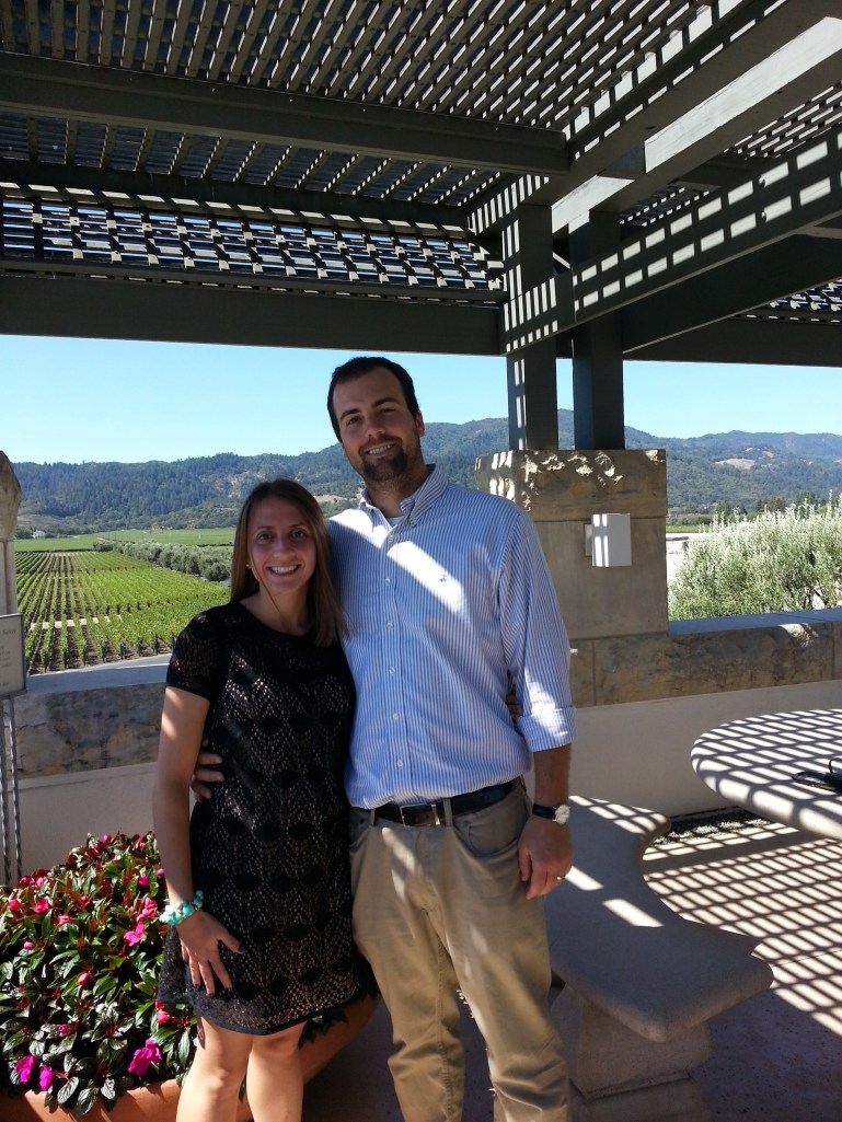 B and I after our tasting.