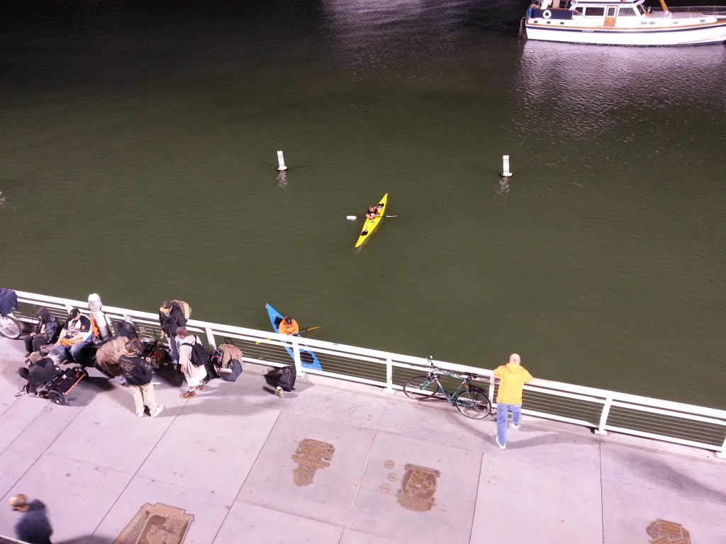 people watch Giants games from the water!