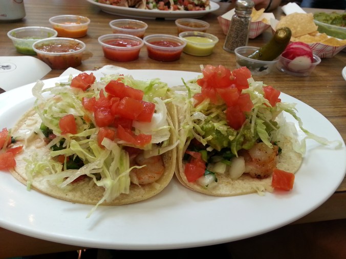 Nom nom shrimp tacos!
