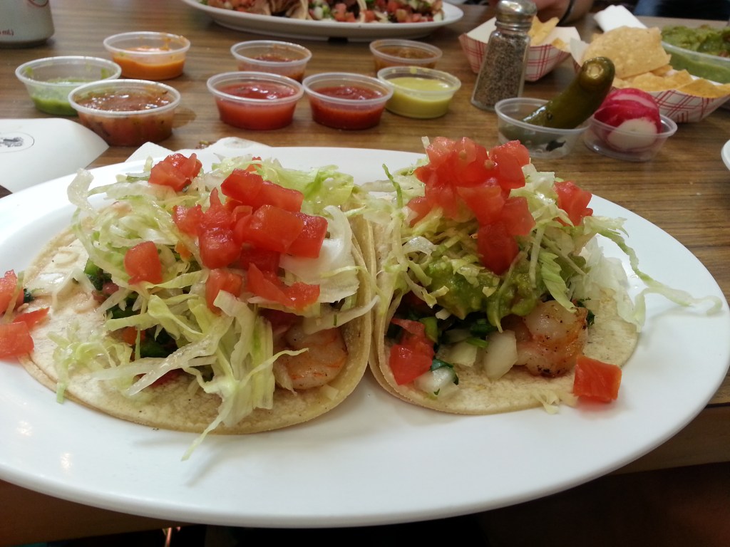 Nom nom shrimp tacos!
