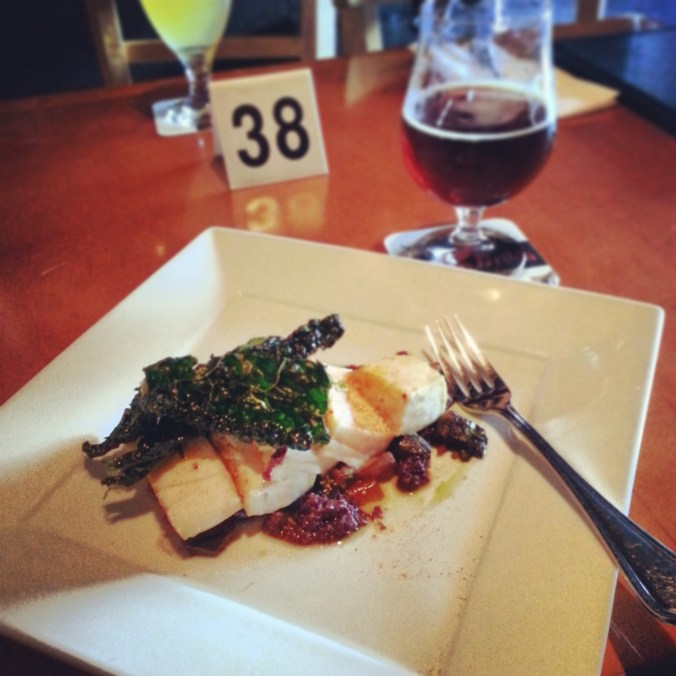 the boys loved their burgers - I loved my butterfish!