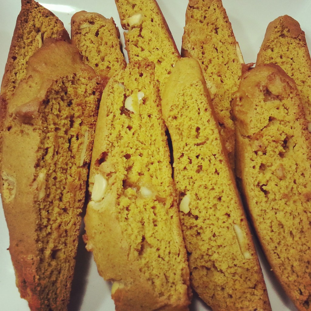 pumpkin white chip biscotti | i crashed the web