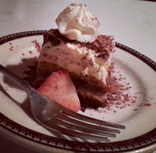 Dessert #1 at dinner - tiramisu
