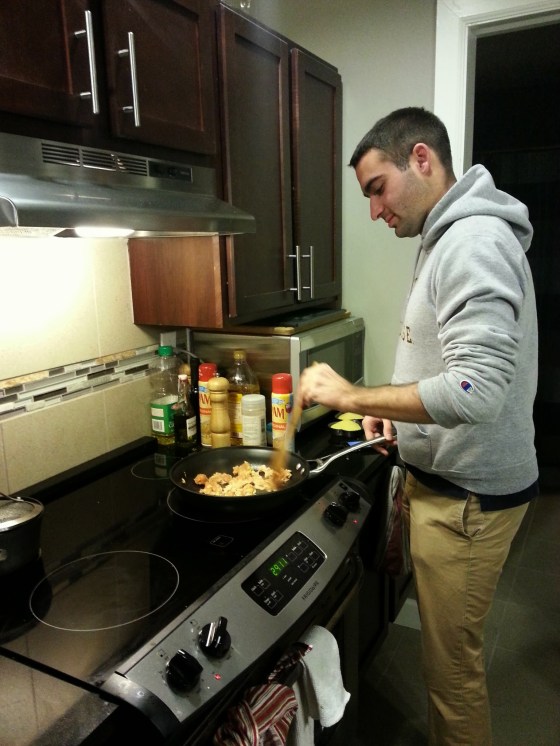 greg cooking the meat