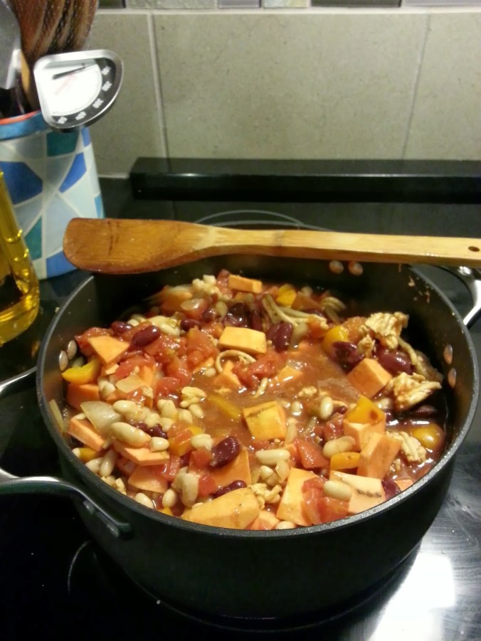 sweet potato chicken chili