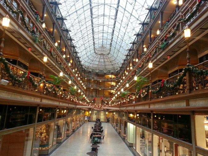 lights in the Arcade in Cleveland