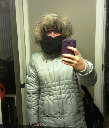 Remind me not to take pictures of myself looking like this again.