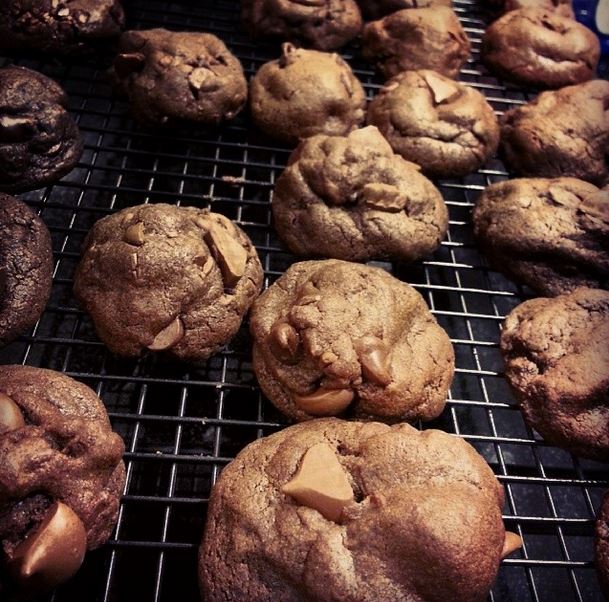 double chocolate chunk cookies - i crashed the web