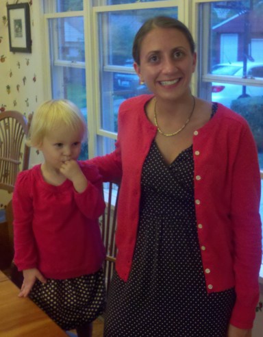 A throwback photo - Sofia and I were twin!