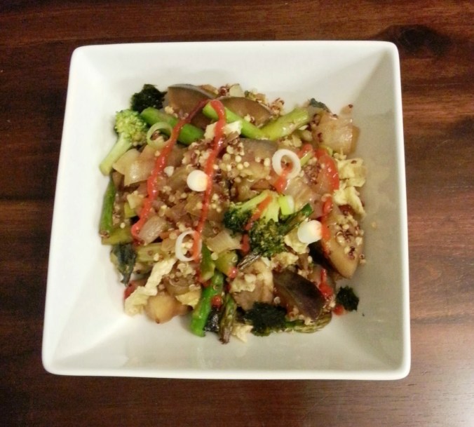 vegetarian fried rice with quinoa - i crashed the web